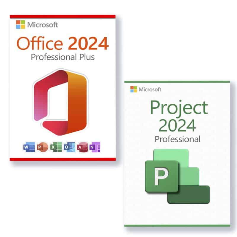 Microsoft Office 2024 Professional Plus + Microsoft Project 2024 Professional license for 3 devices